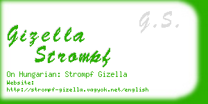 gizella strompf business card